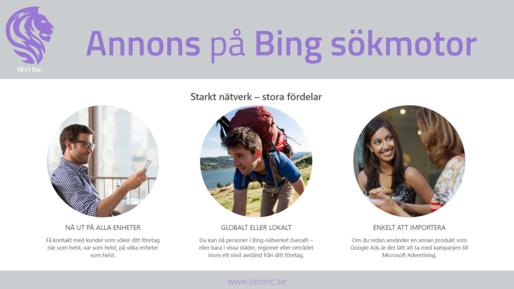 Annonsering på Bing med SEO Inc. Sweden